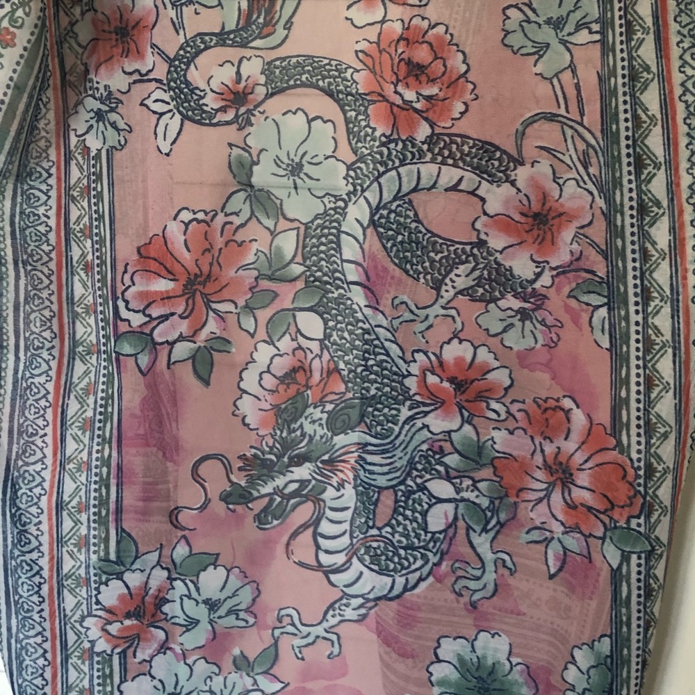 Dragon Print Cover Up